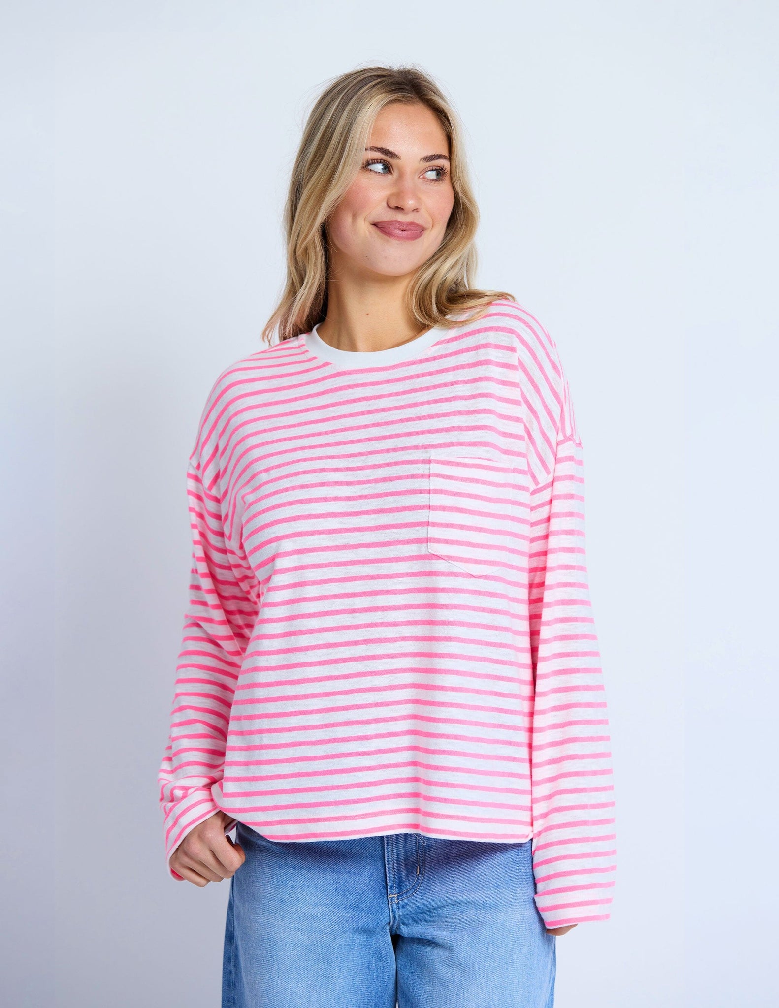 Drop Shoulder Tee Electric Candy