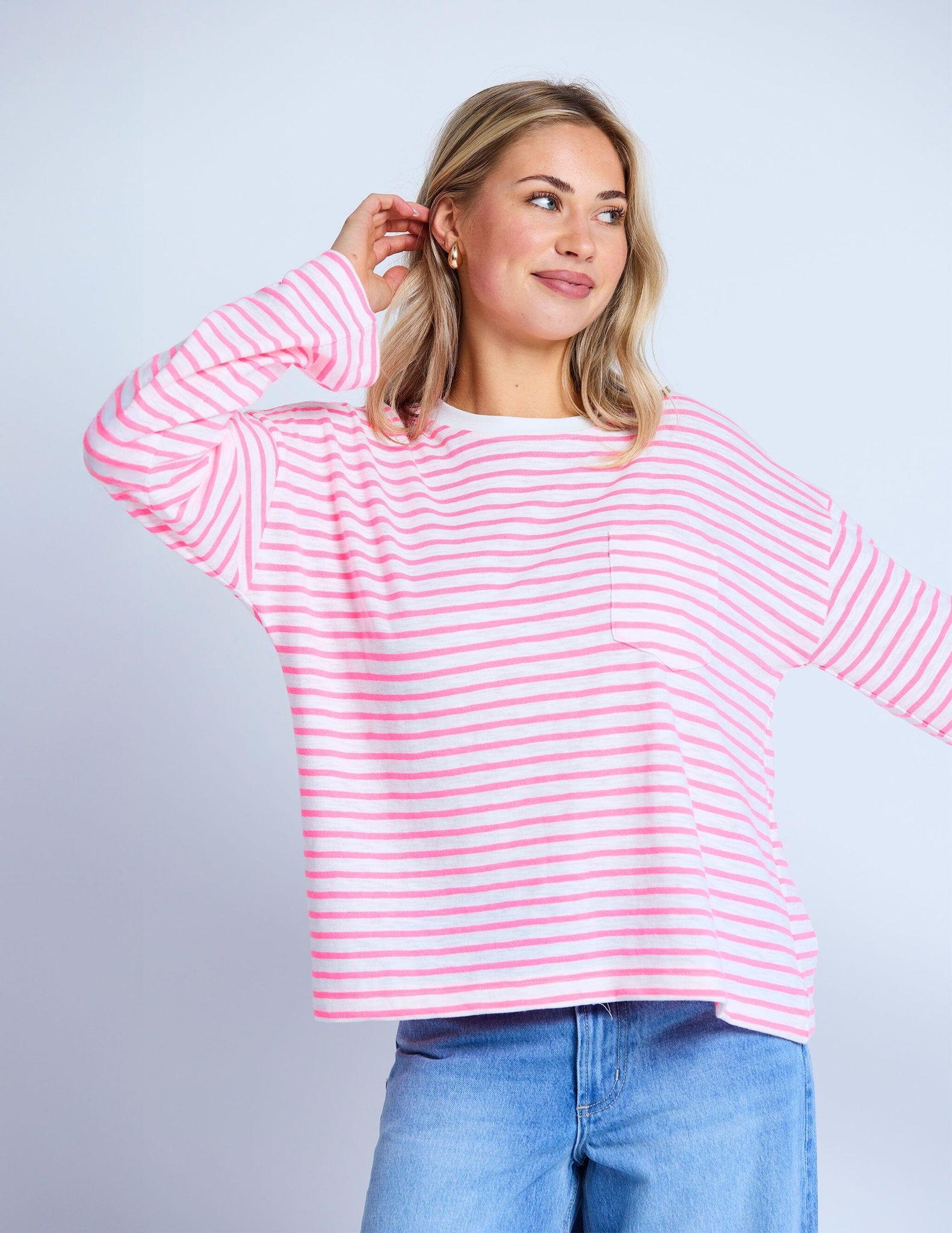 Drop Shoulder Tee Electric Candy