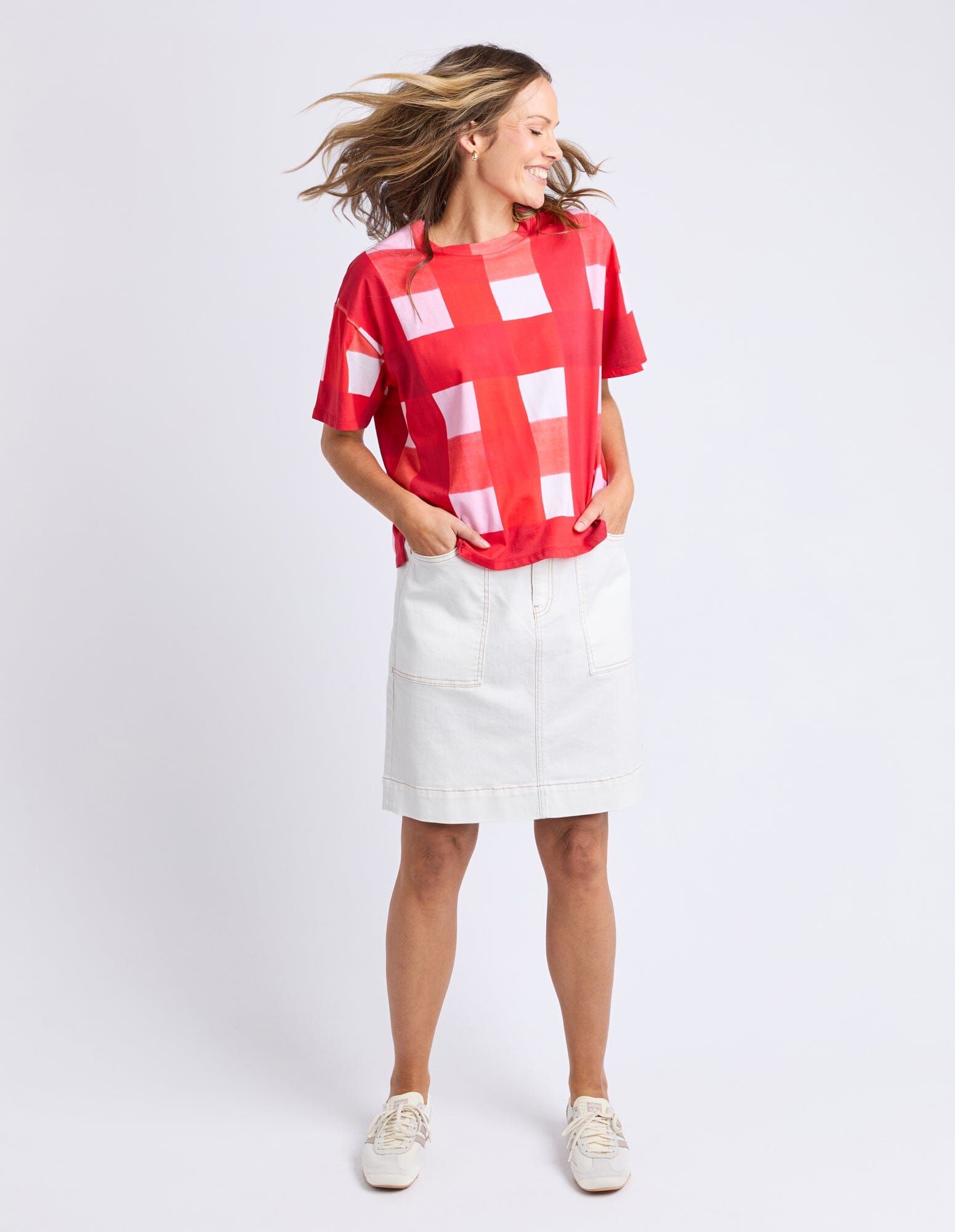 Edin Tee Yardage Print Poppy