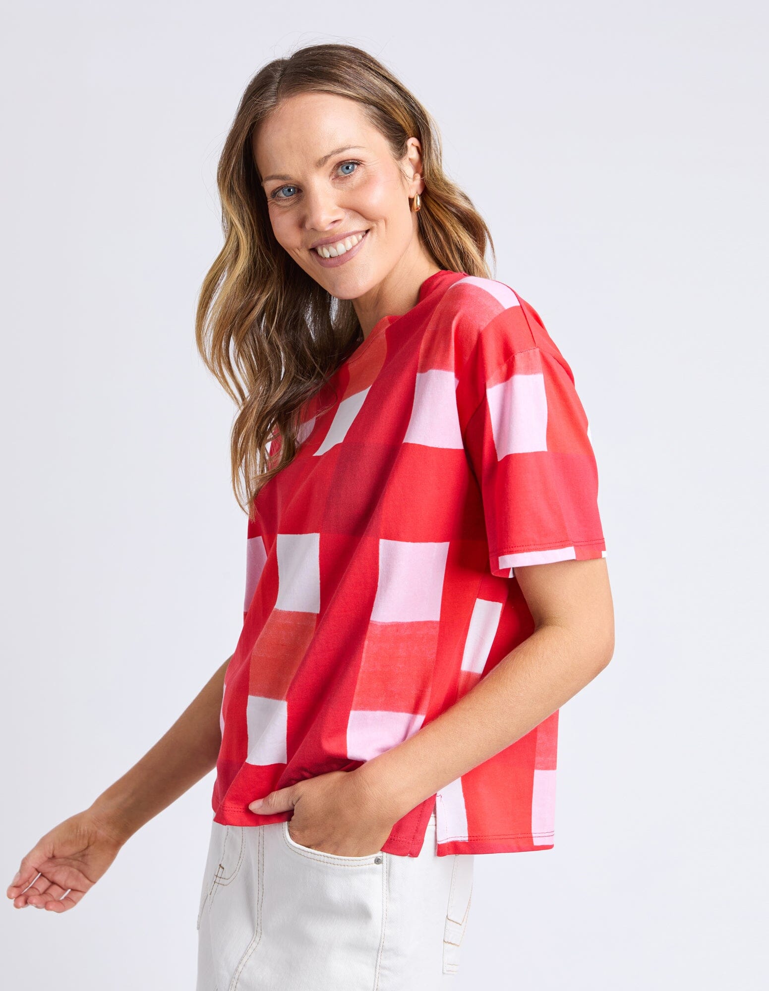 Edin Tee Yardage Print Poppy