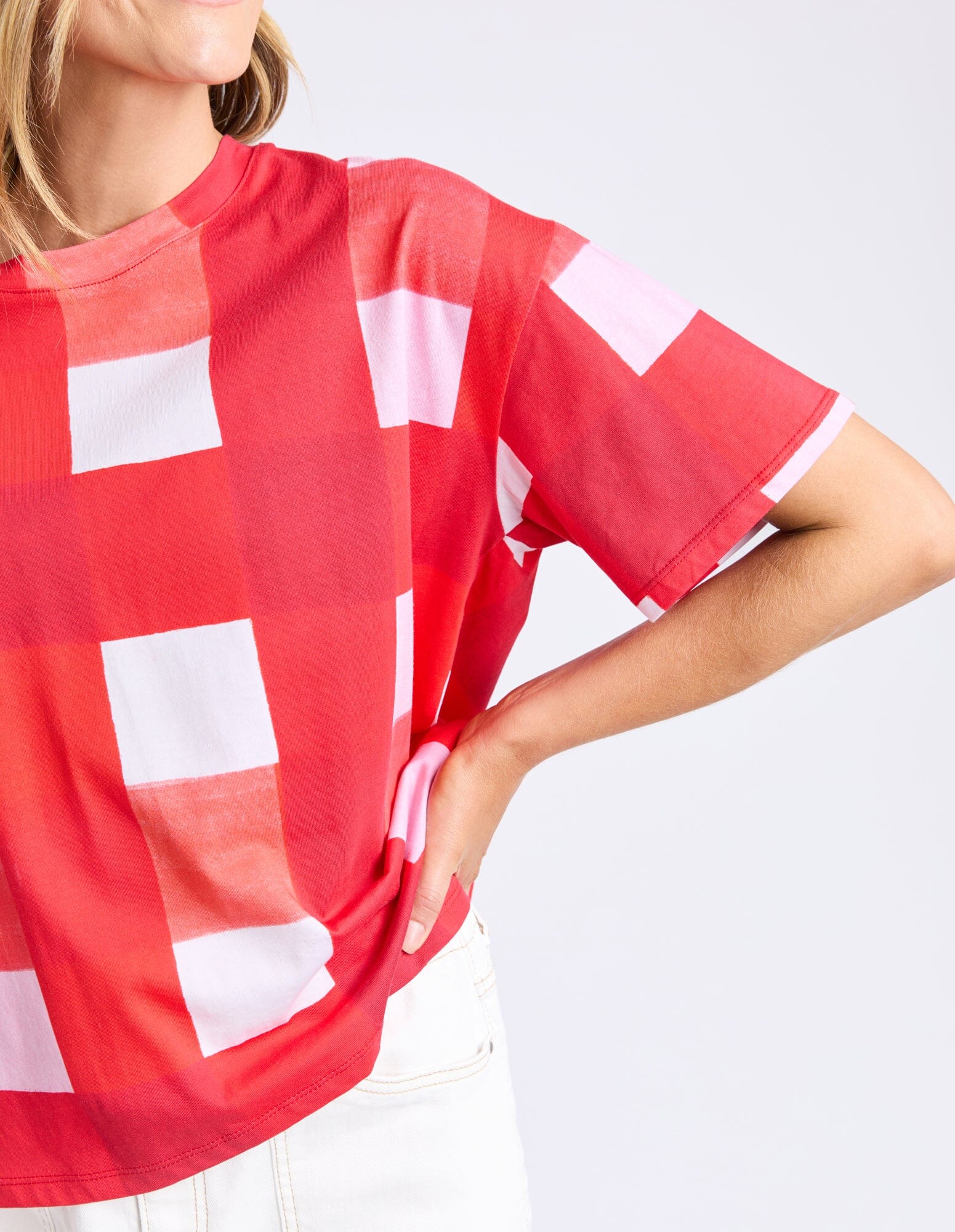 Edin Tee Yardage Print Poppy