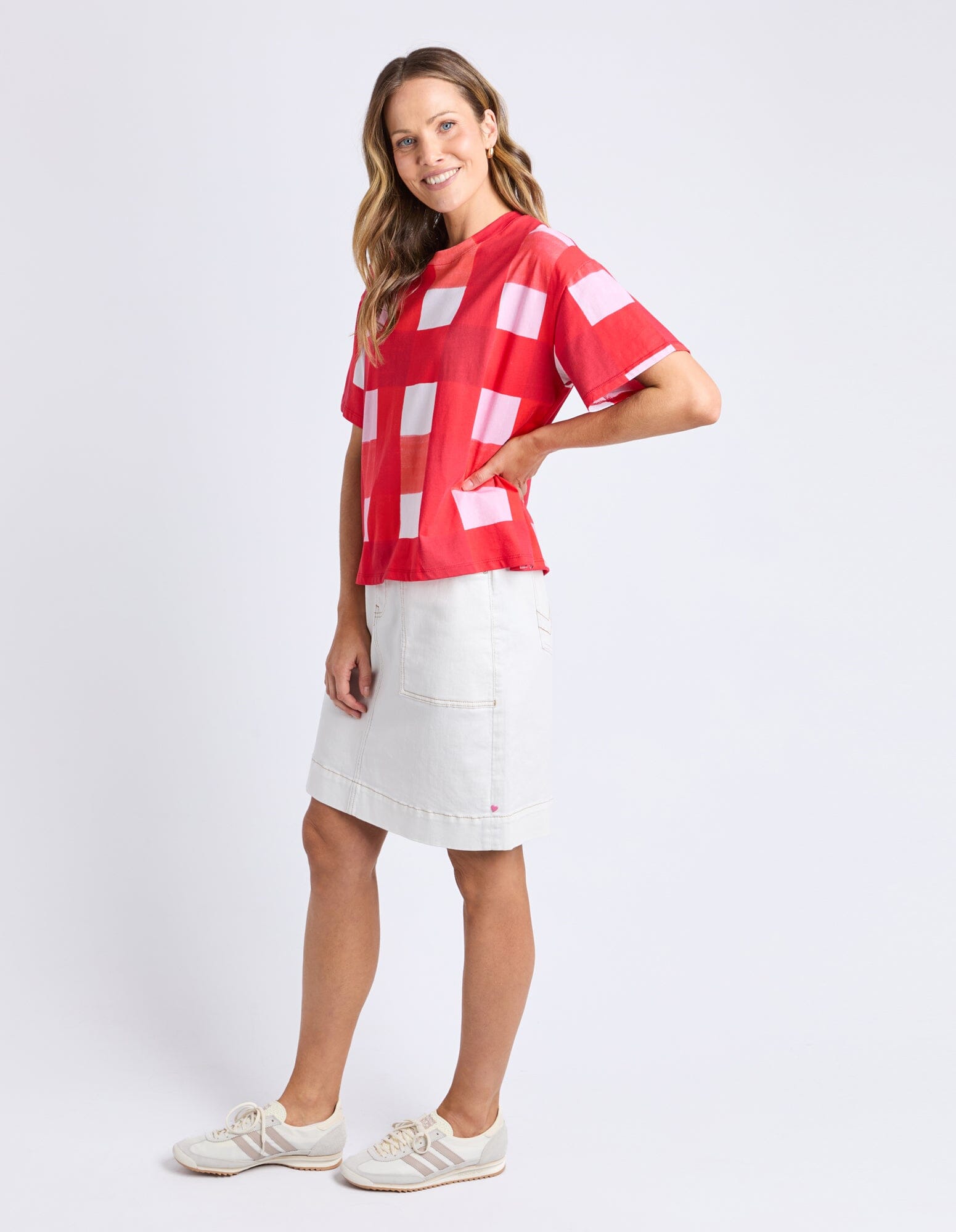 Edin Tee Yardage Print Poppy