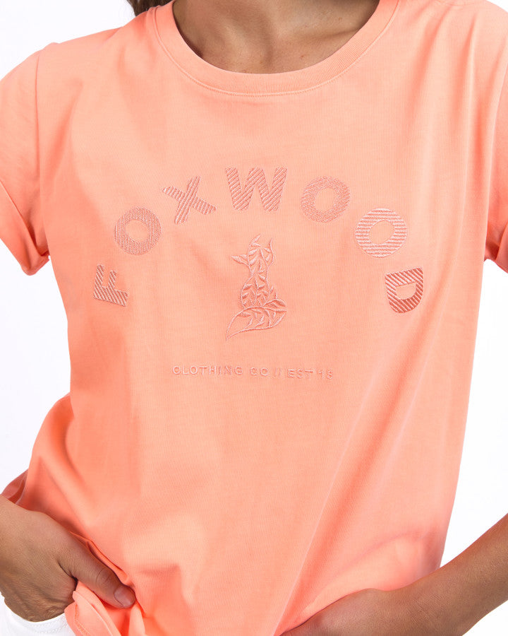 EFFORTLESS TEE NEON PEACH