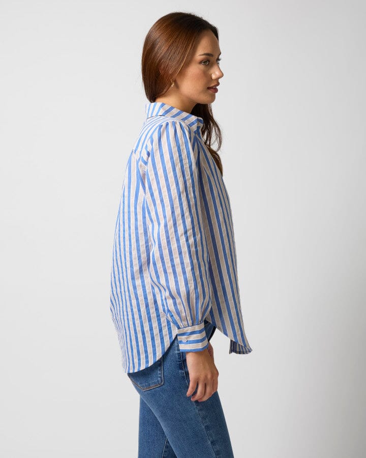 Emmery Shirt Cobalt Stripe