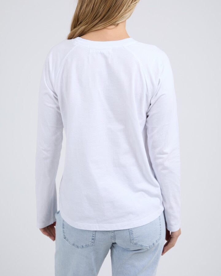 ENDLESS LONG SLEEVE TEE WHITE.