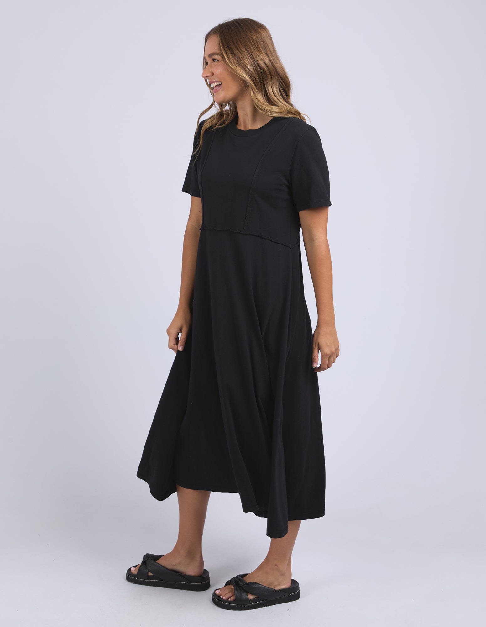 Eva Midi Dress Black