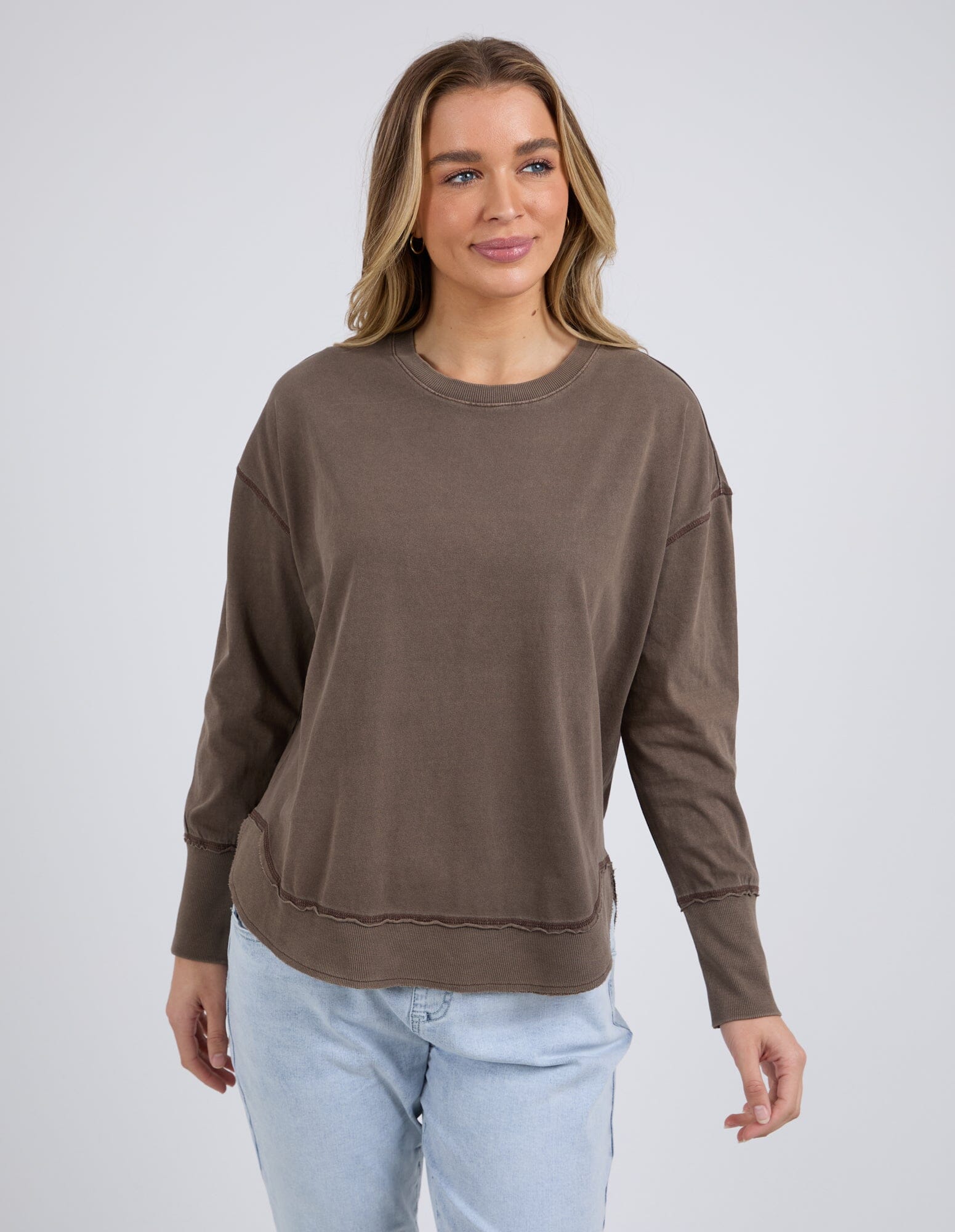 Farrah Long Sleeve Coffee Quartz