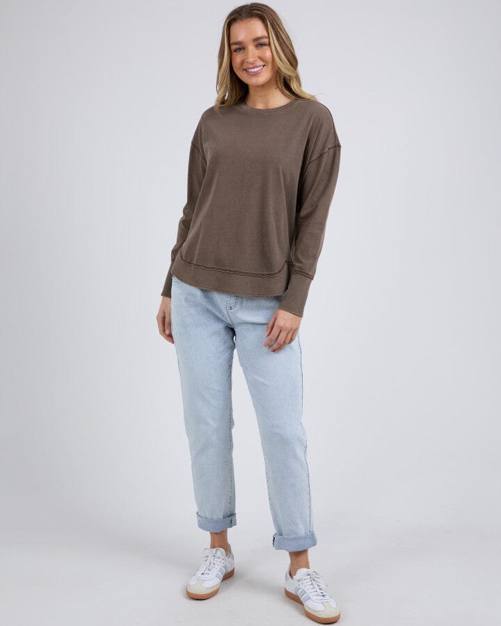 Farrah Long Sleeve Coffee Quartz