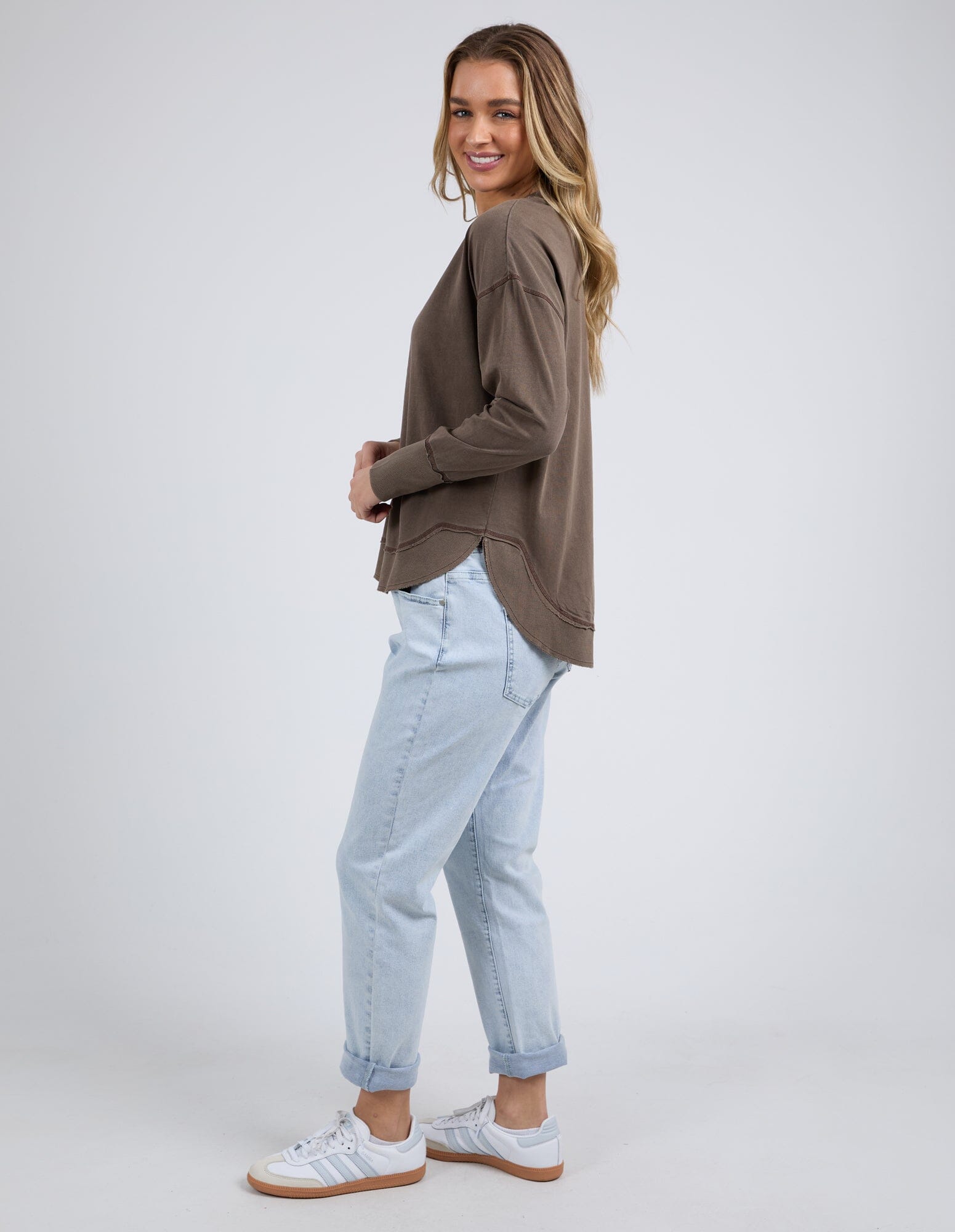 Farrah Long Sleeve Coffee Quartz