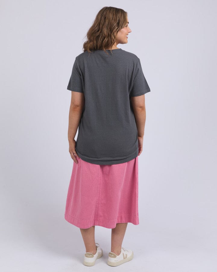 Fiore Tee Charcoal