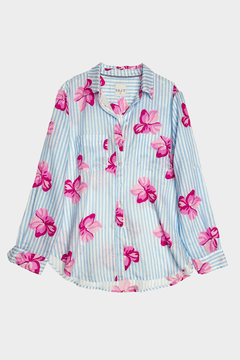 Floral Fling Boyfriend Linen Shirt