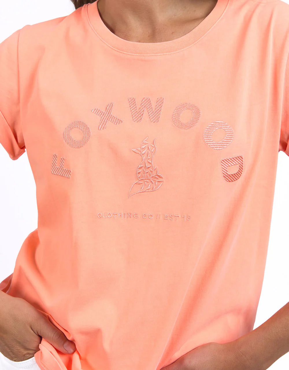 EFFORTLESS TEE NEON PEACH