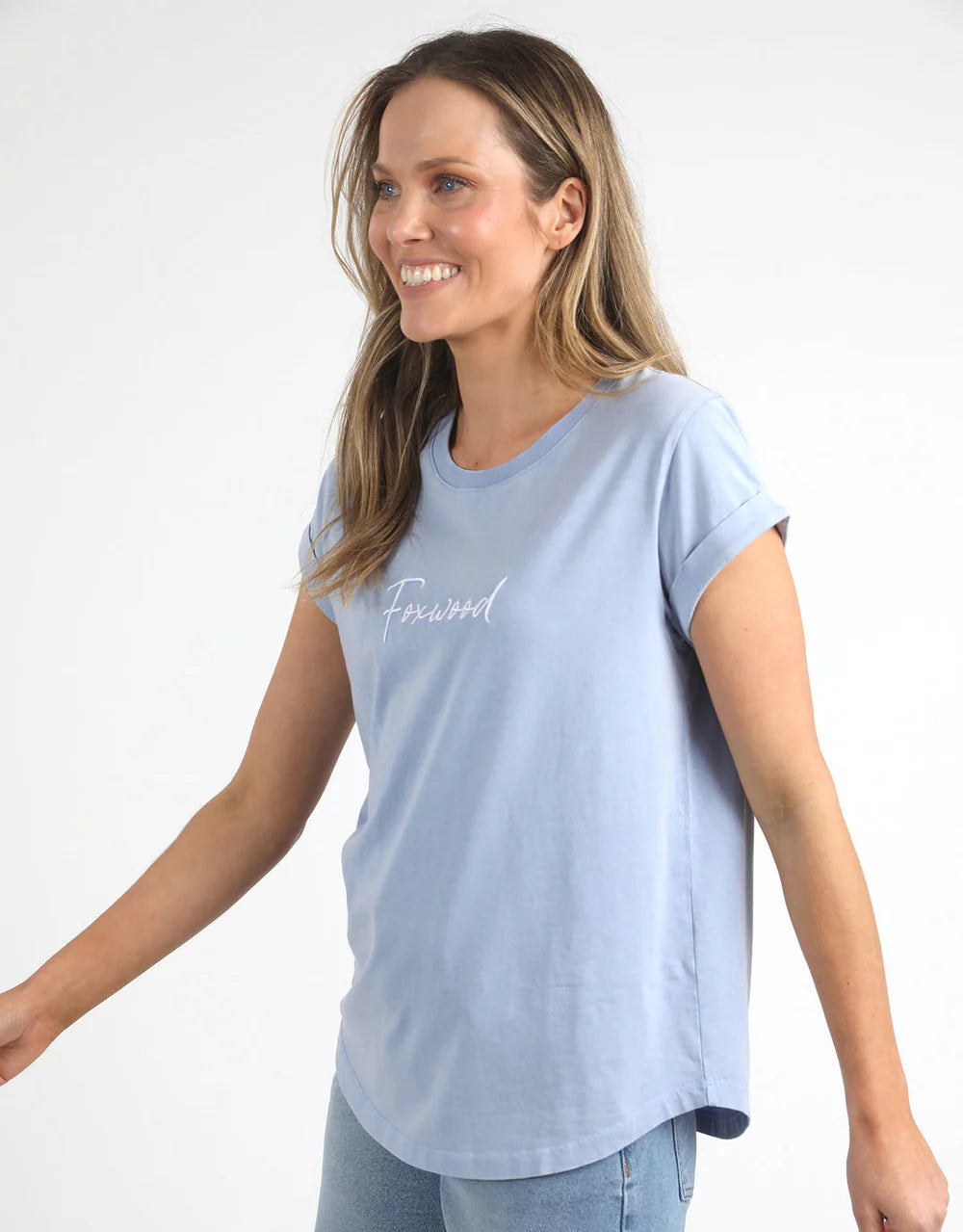 SIGNATURE TEE - LIGHT BLUE