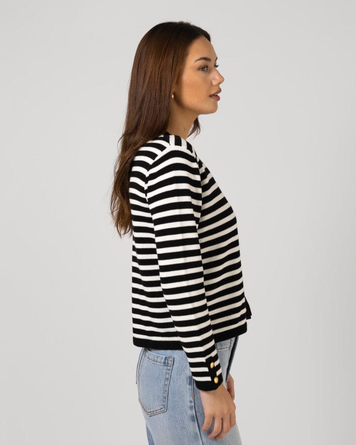 Henri Cardigan Black Tea