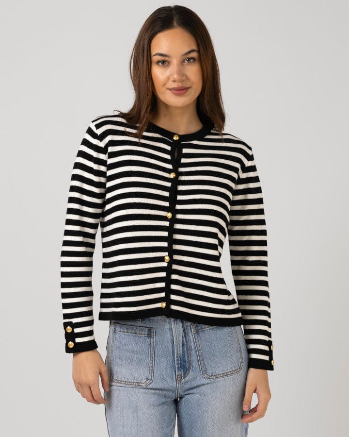 Henri Cardigan Black Tea
