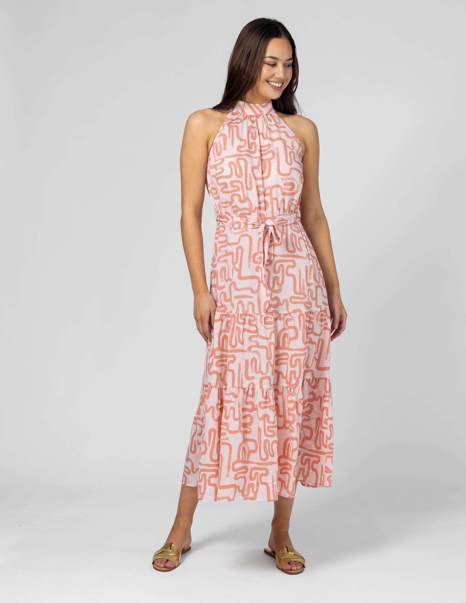 Henrietta dress Blush Squiggle