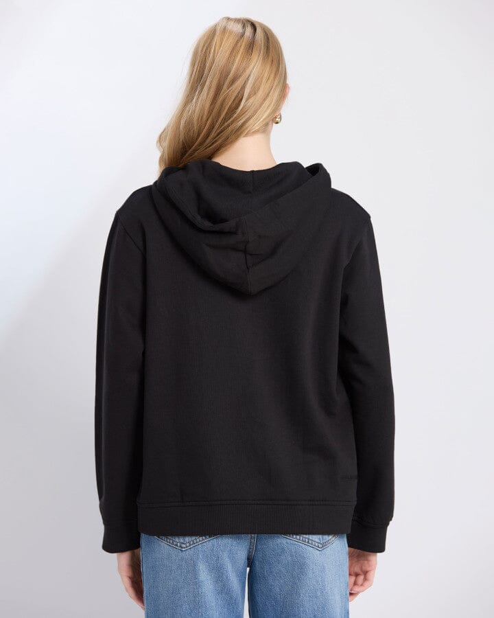 Hoodie Black Leopard Cross