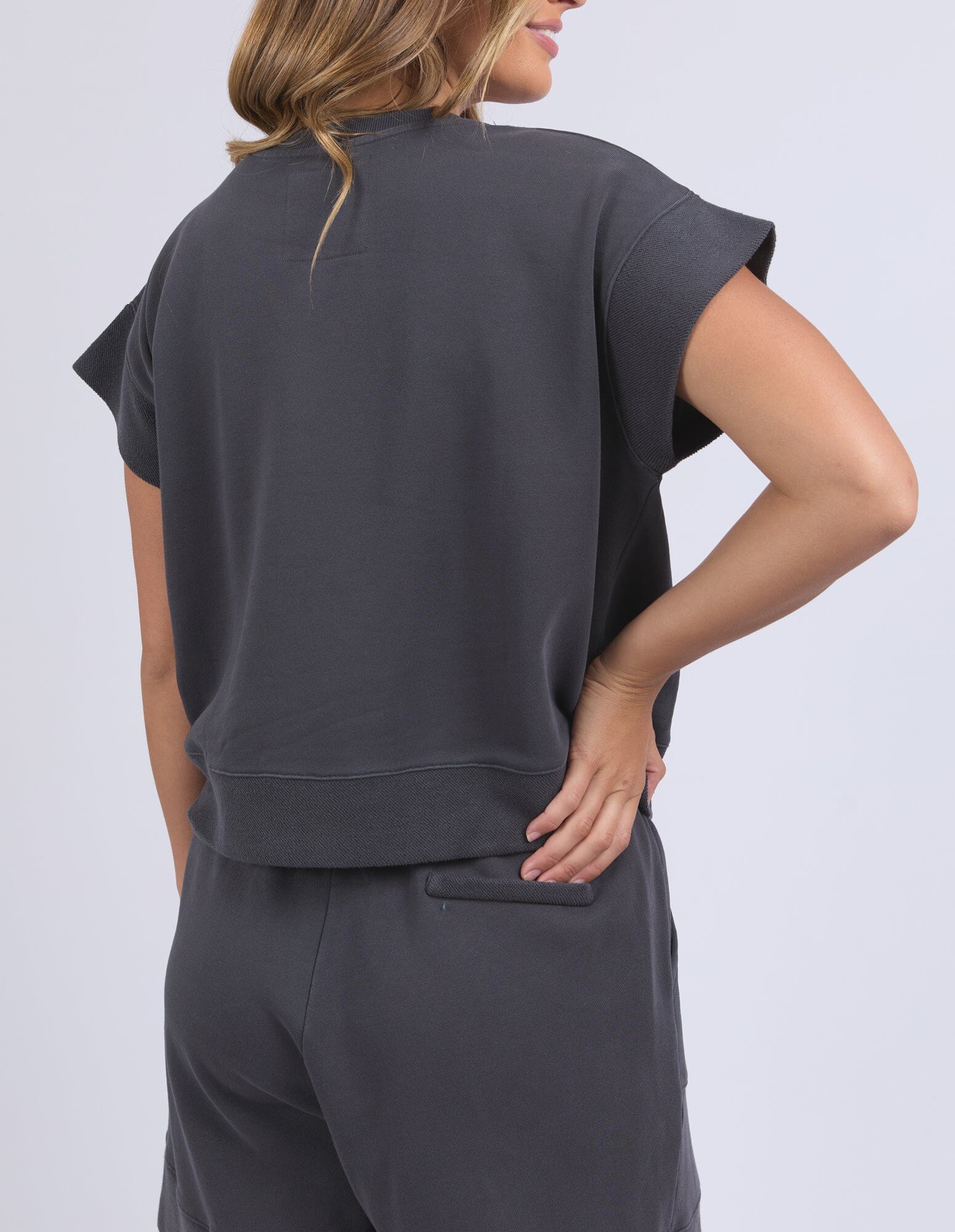Hustler Tee Charcoal