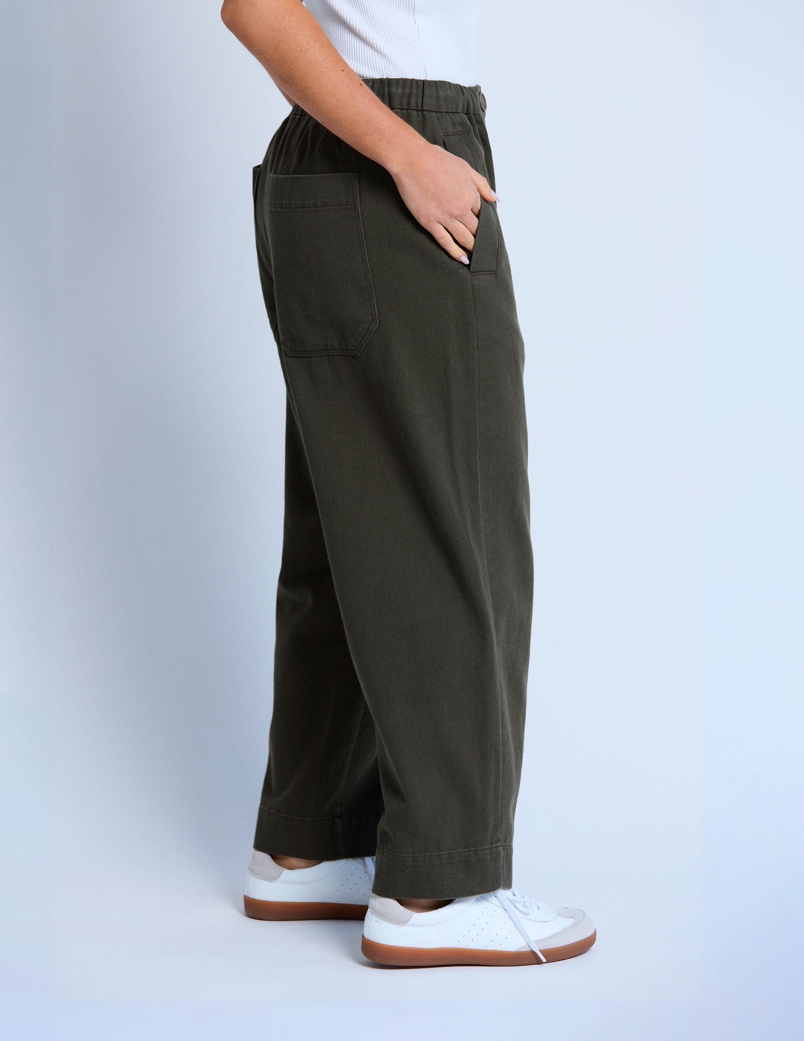 Jamie Barrel Pant Moss