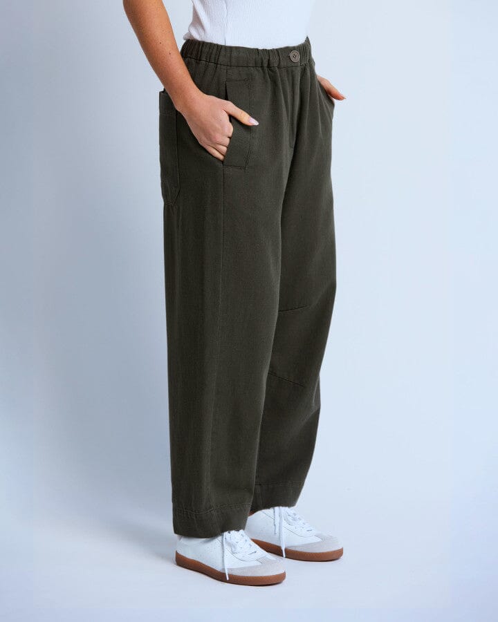 Jamie Barrel Pant Moss