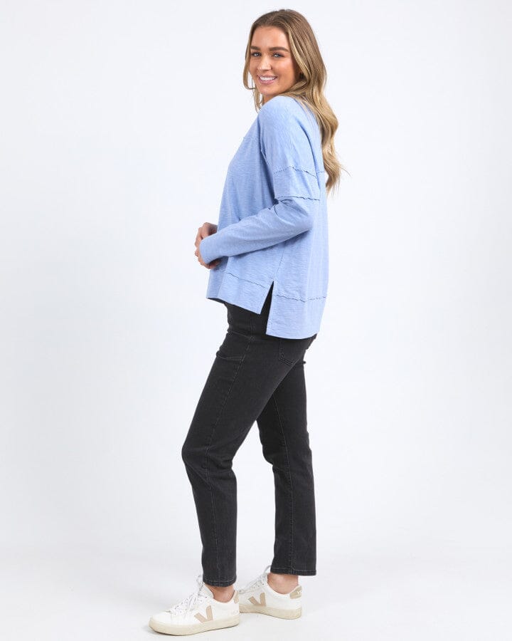 JAYNE THROW ON TOP LIGHT BLUE