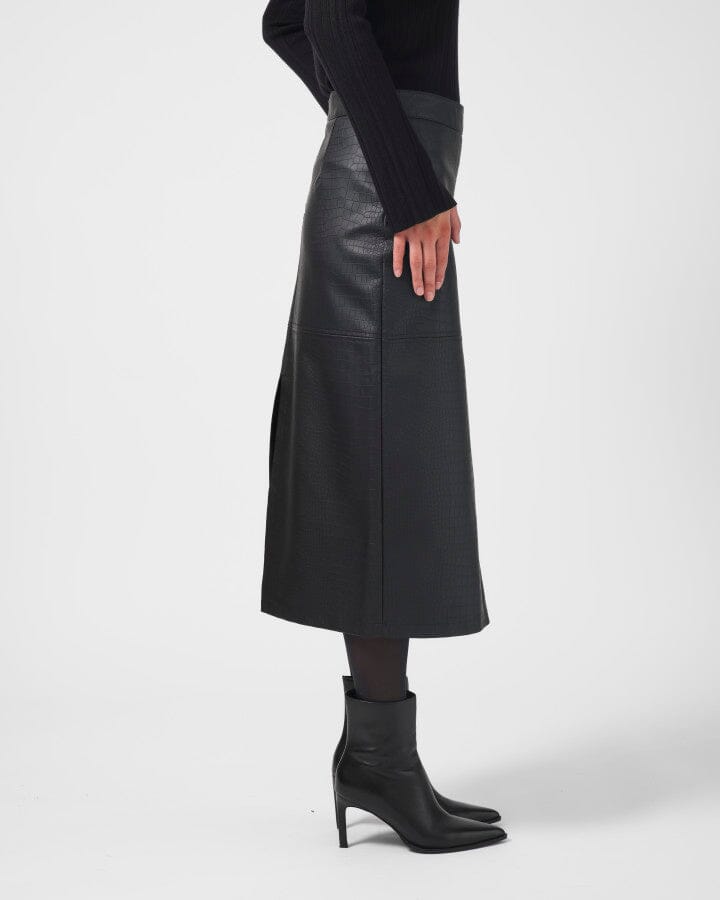 Josie Skirt Black Croc