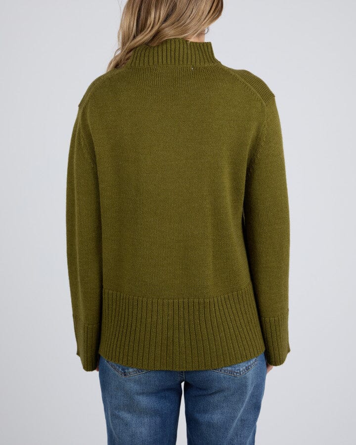 JUDE KNIT OLIVE GREEN