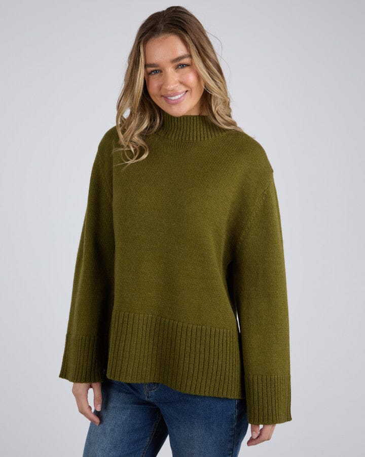 JUDE KNIT OLIVE GREEN