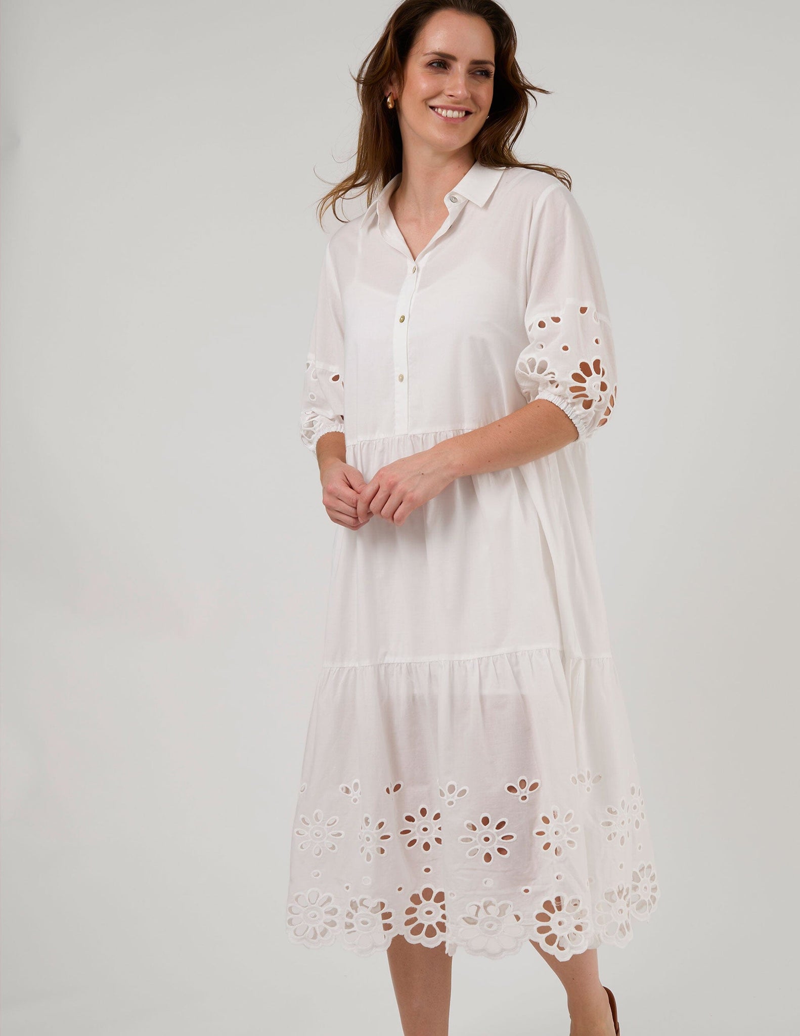 Lainey Dress White