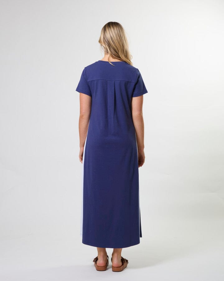 Leah Dress Navy Stripe