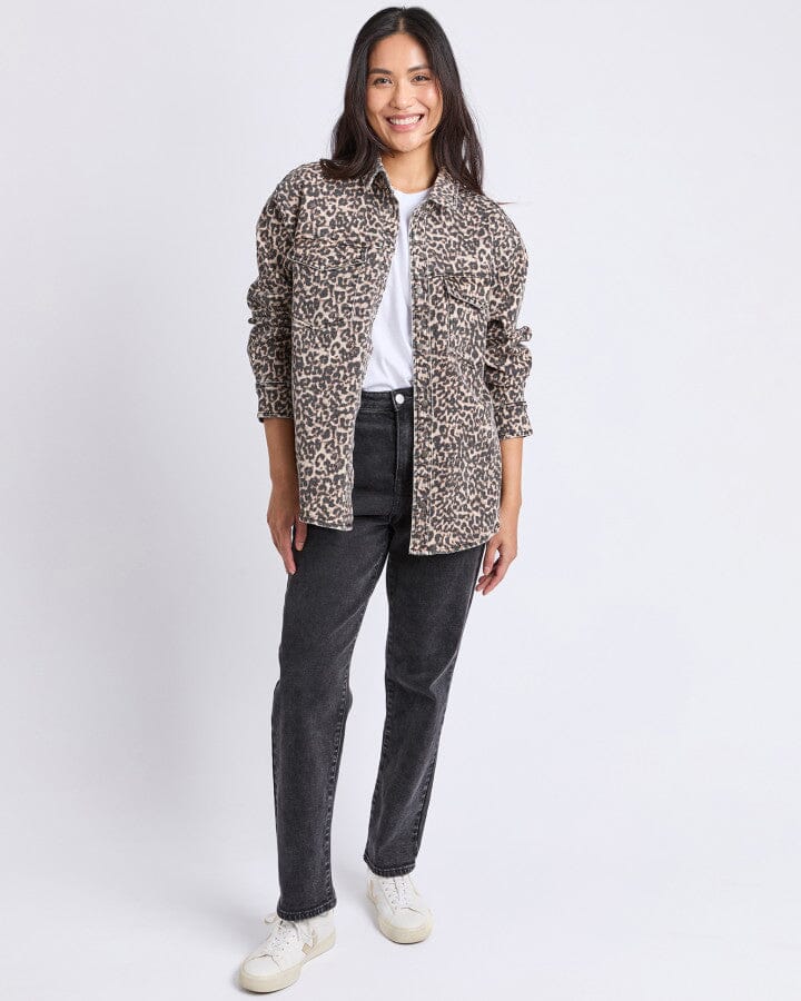 Leopard Denim Shirt