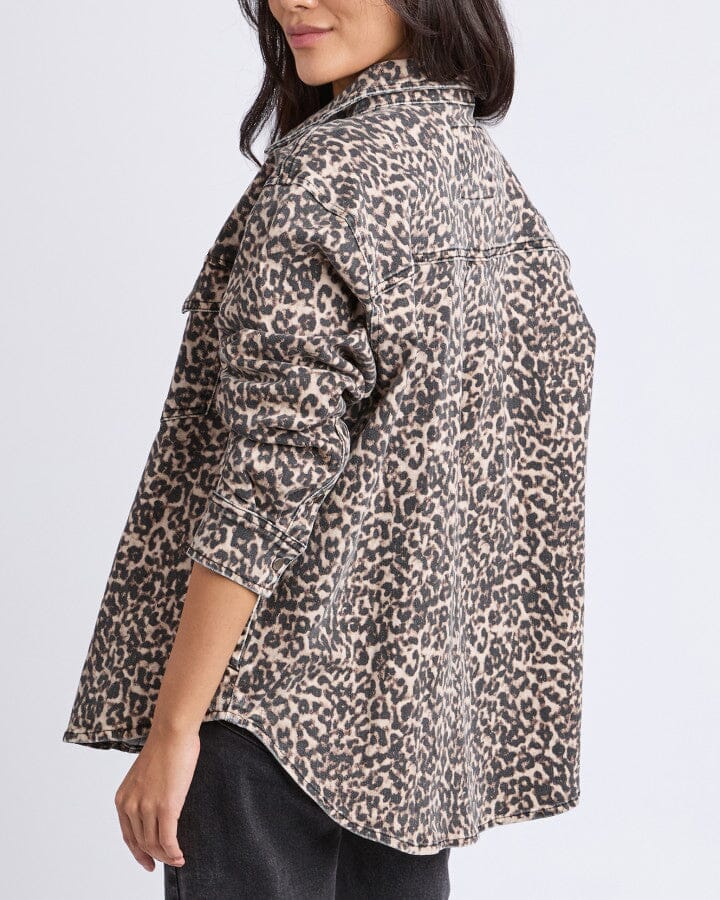 Leopard Denim Shirt
