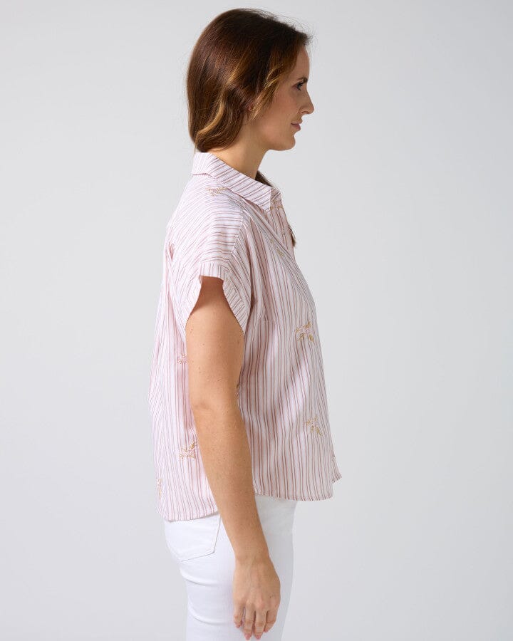 Lindy Shirt Pink Stripe