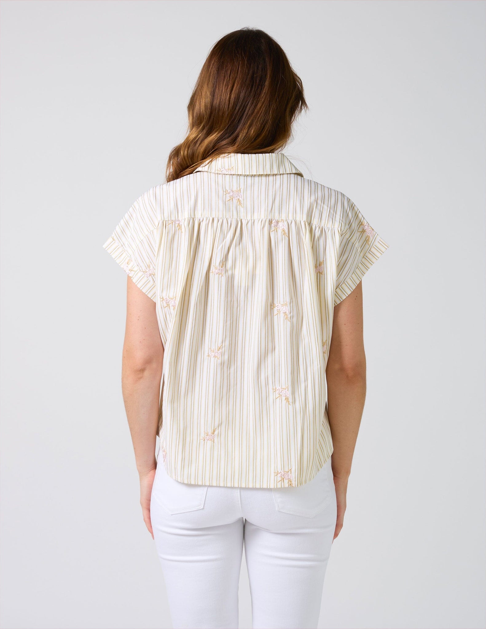 Lindy Shirt Yellow Stripe