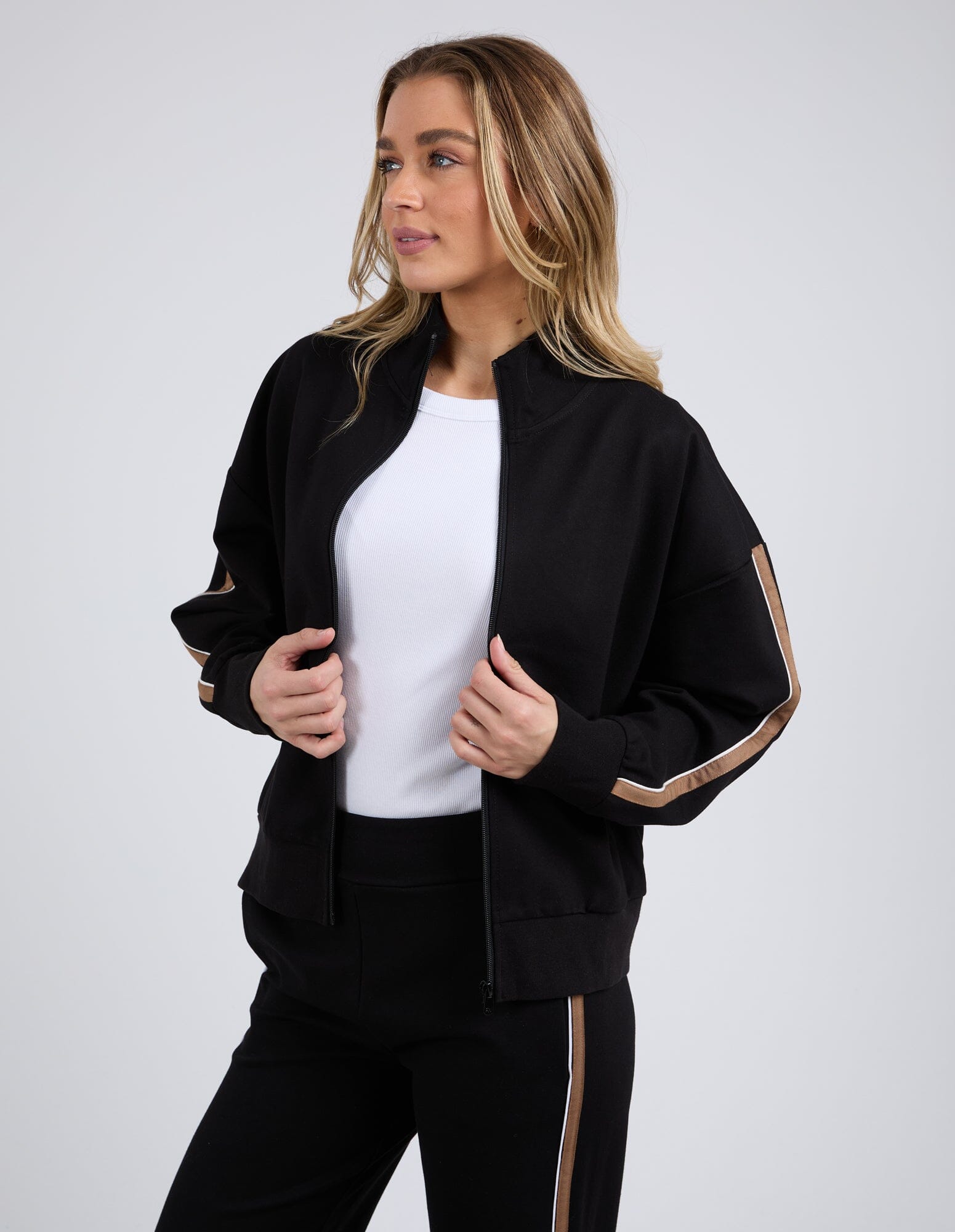 LONDON ZIP THRU BLACK