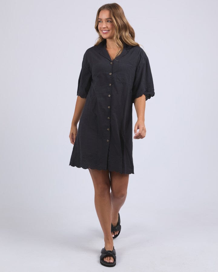 Madeleine Shirt Dress Black
