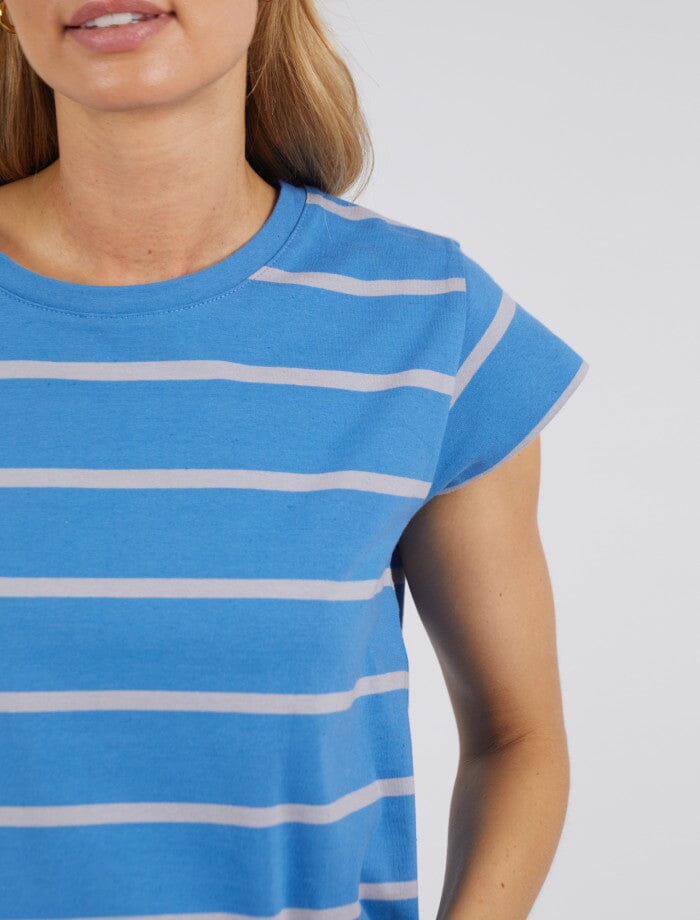 MANLY TEE BLUE STRIPE