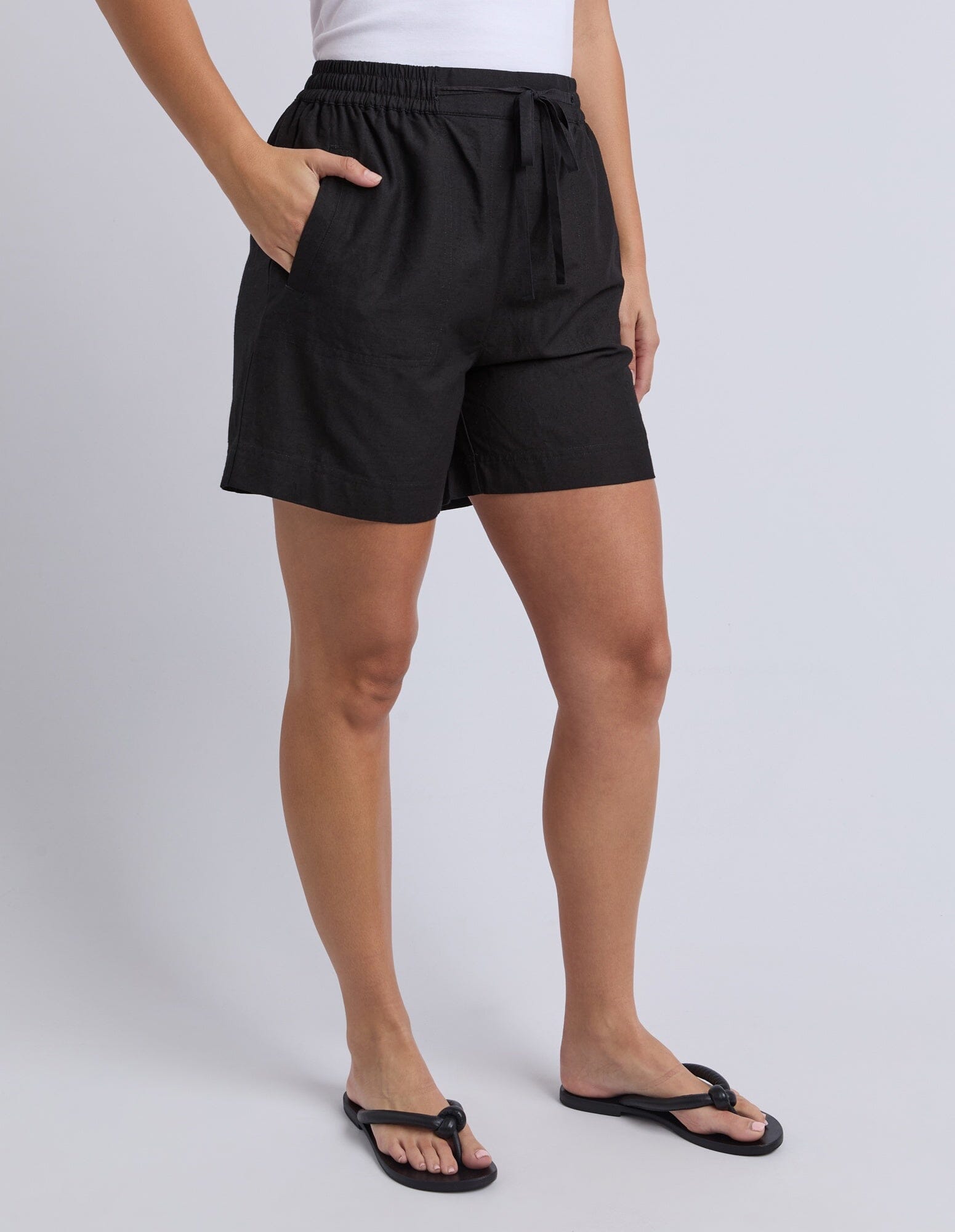 Margi Long Line Short Black
