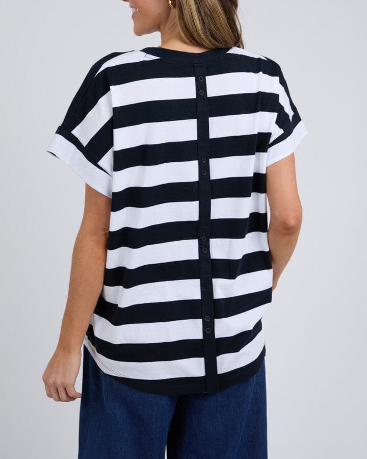 MCKINLEY TEE NAVY AND WHITE STRIPE