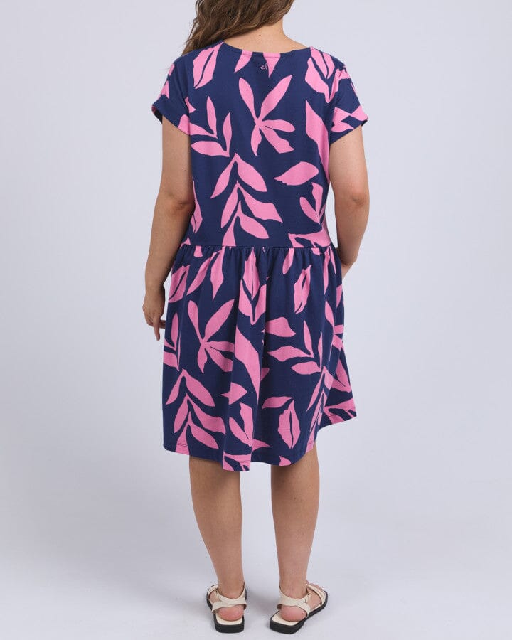 Mimosa Dress Blue Depths Yardage Print