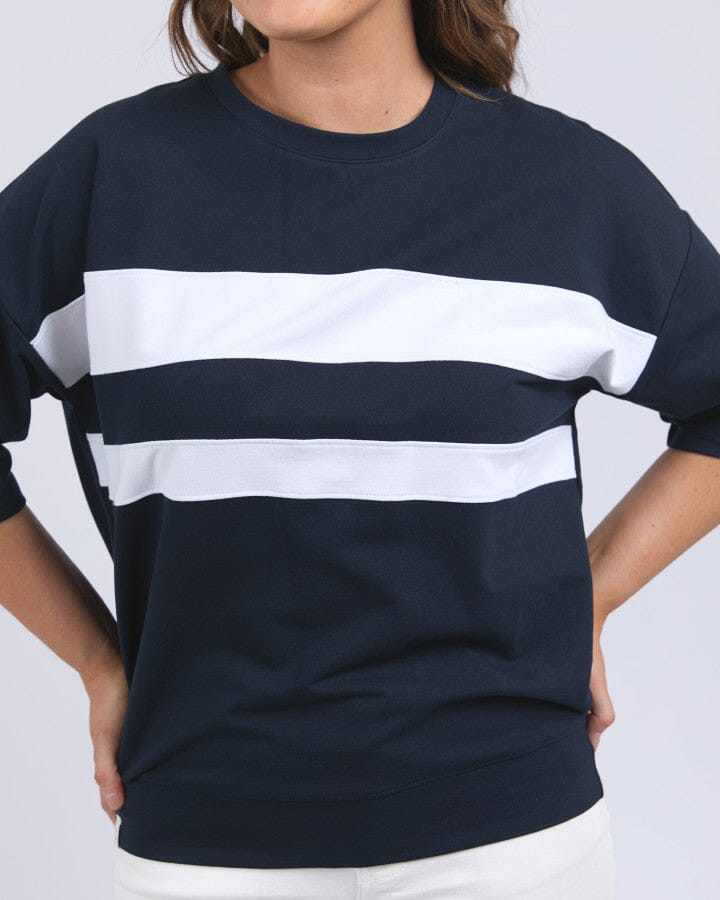 Nico Sweat Navy With White Panels