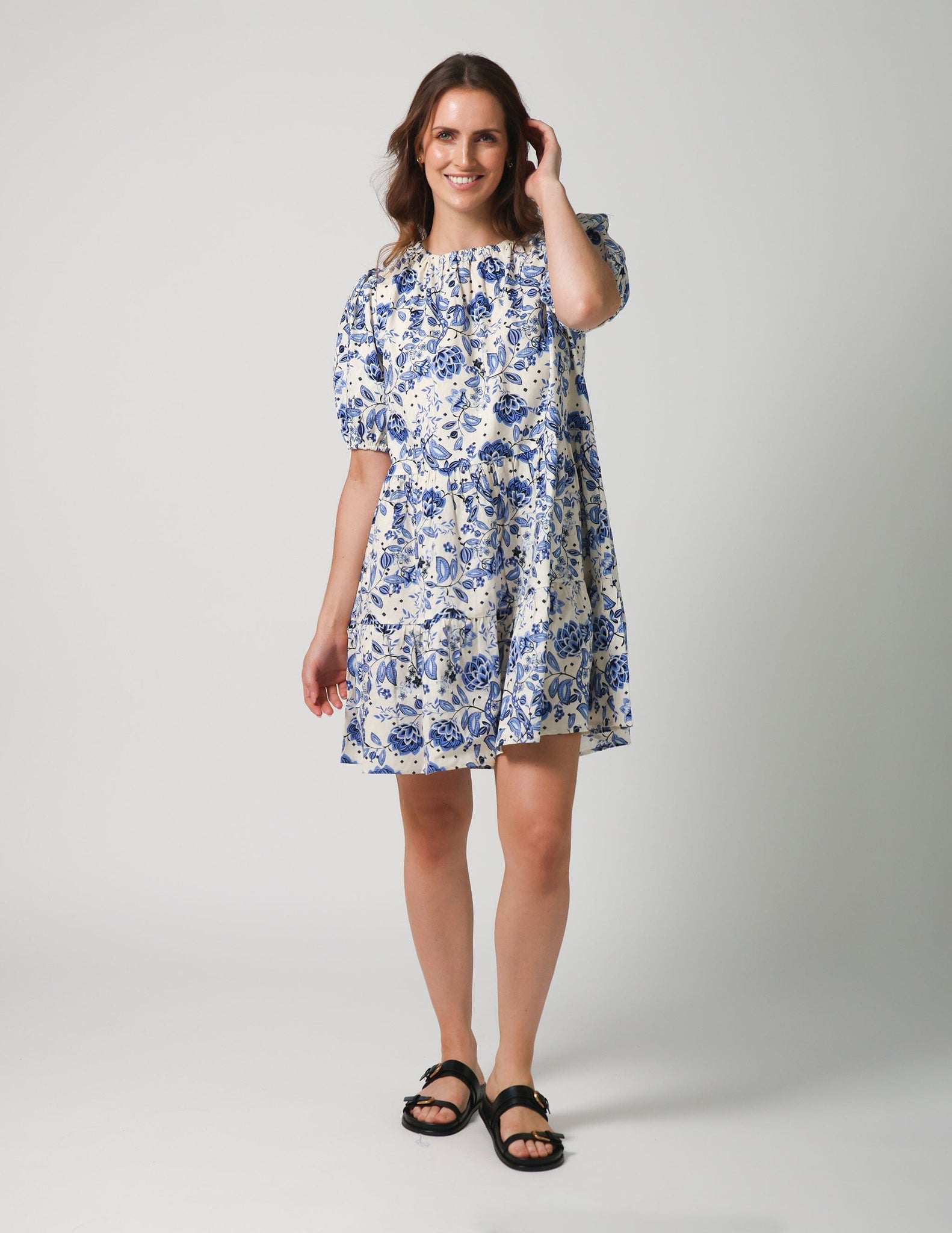 Olive Dress Grecian Paisley