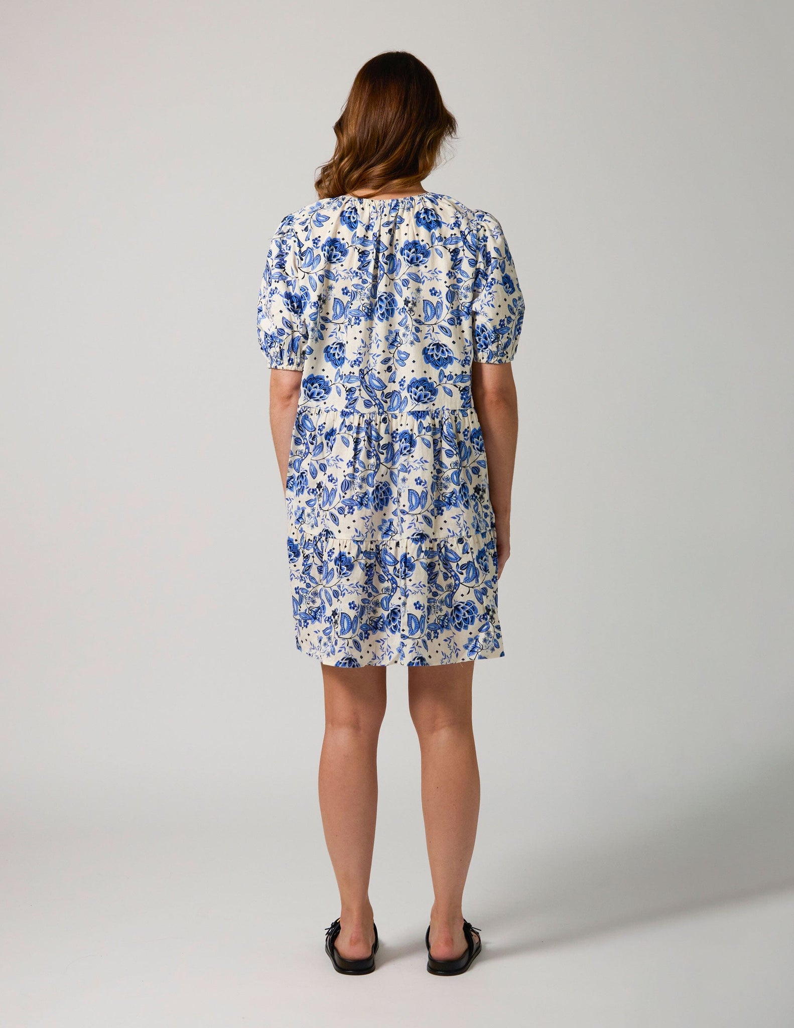 Olive Dress Grecian Paisley