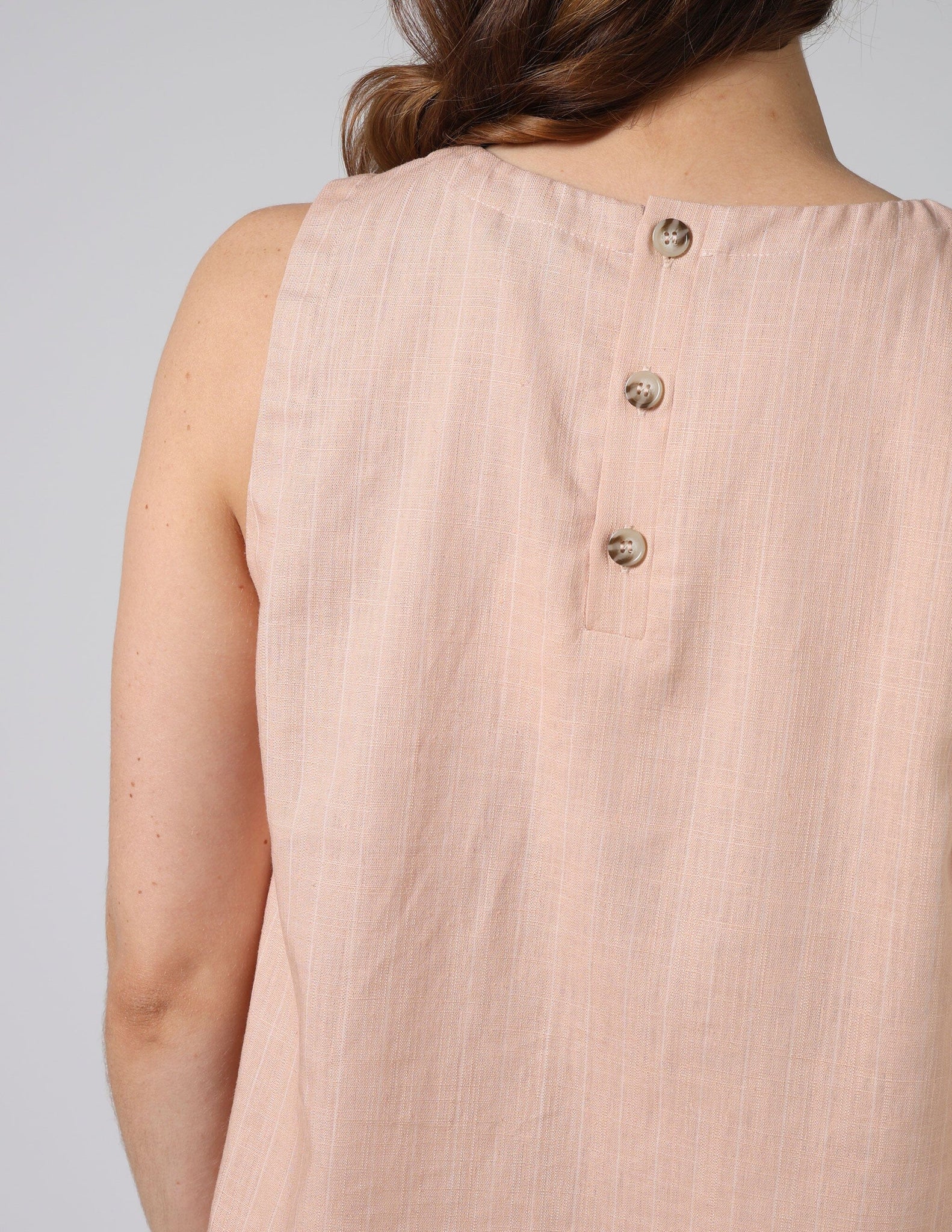 Paris Tank Rose Petal Stripe