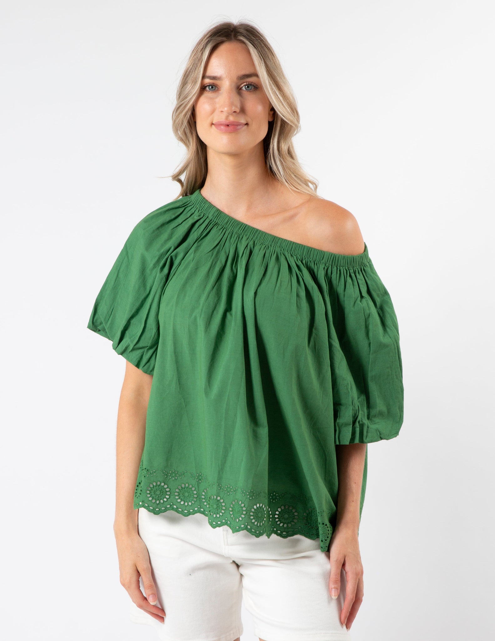 PAROS BLOUSE JUNIPER GREEN