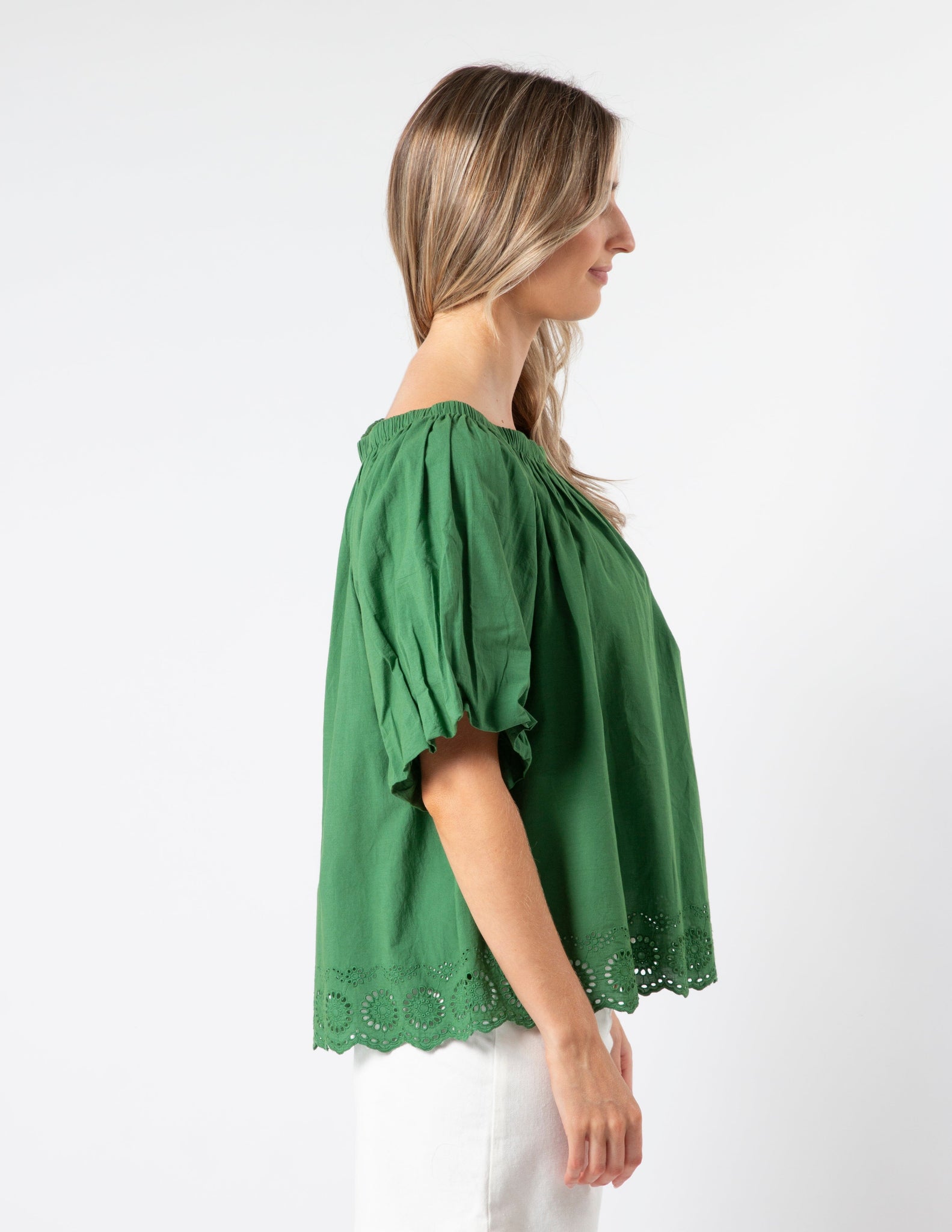 PAROS BLOUSE JUNIPER GREEN