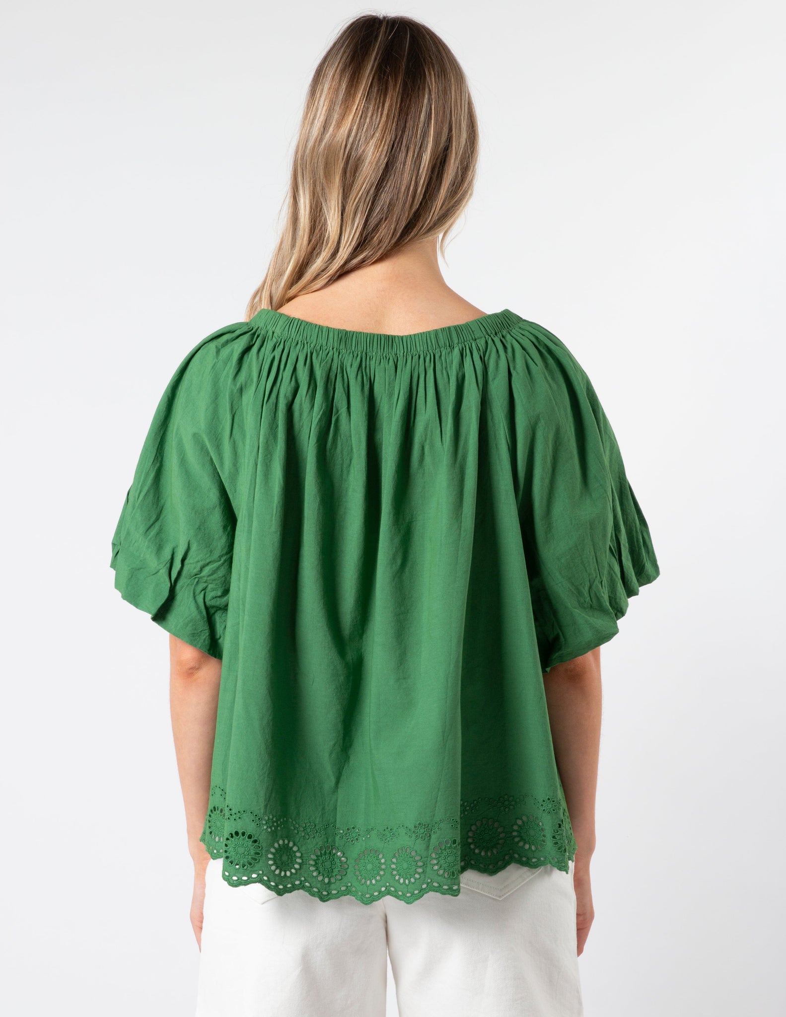 PAROS BLOUSE JUNIPER GREEN