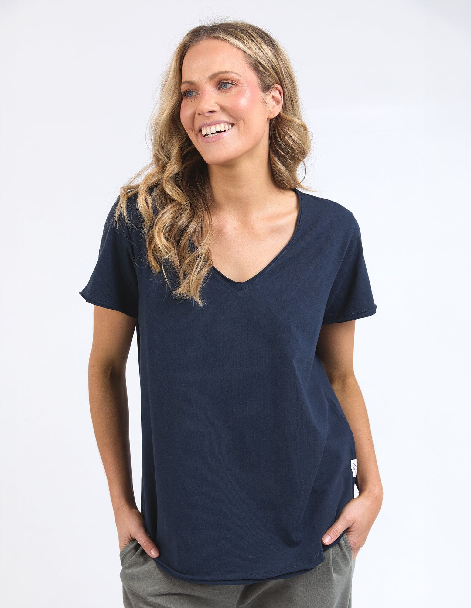 Pima Vee Tee  Navy