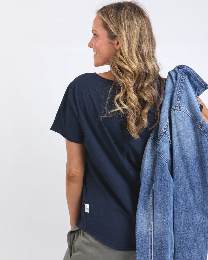 Pima Vee Tee  Navy