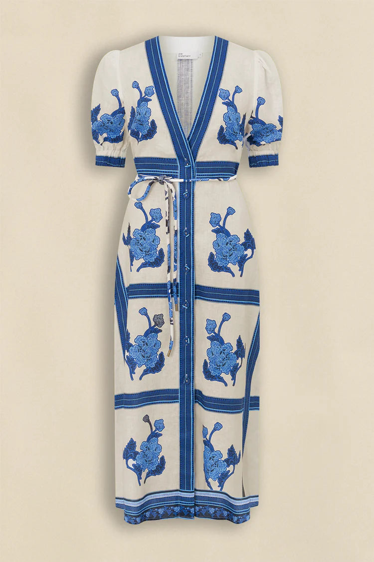 Portrait Dress Azure Collage
